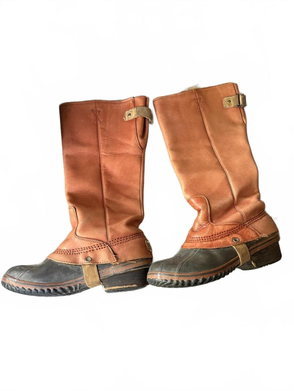 Sorel Slimpack Leather and Rubber Tall Equestrian Boots